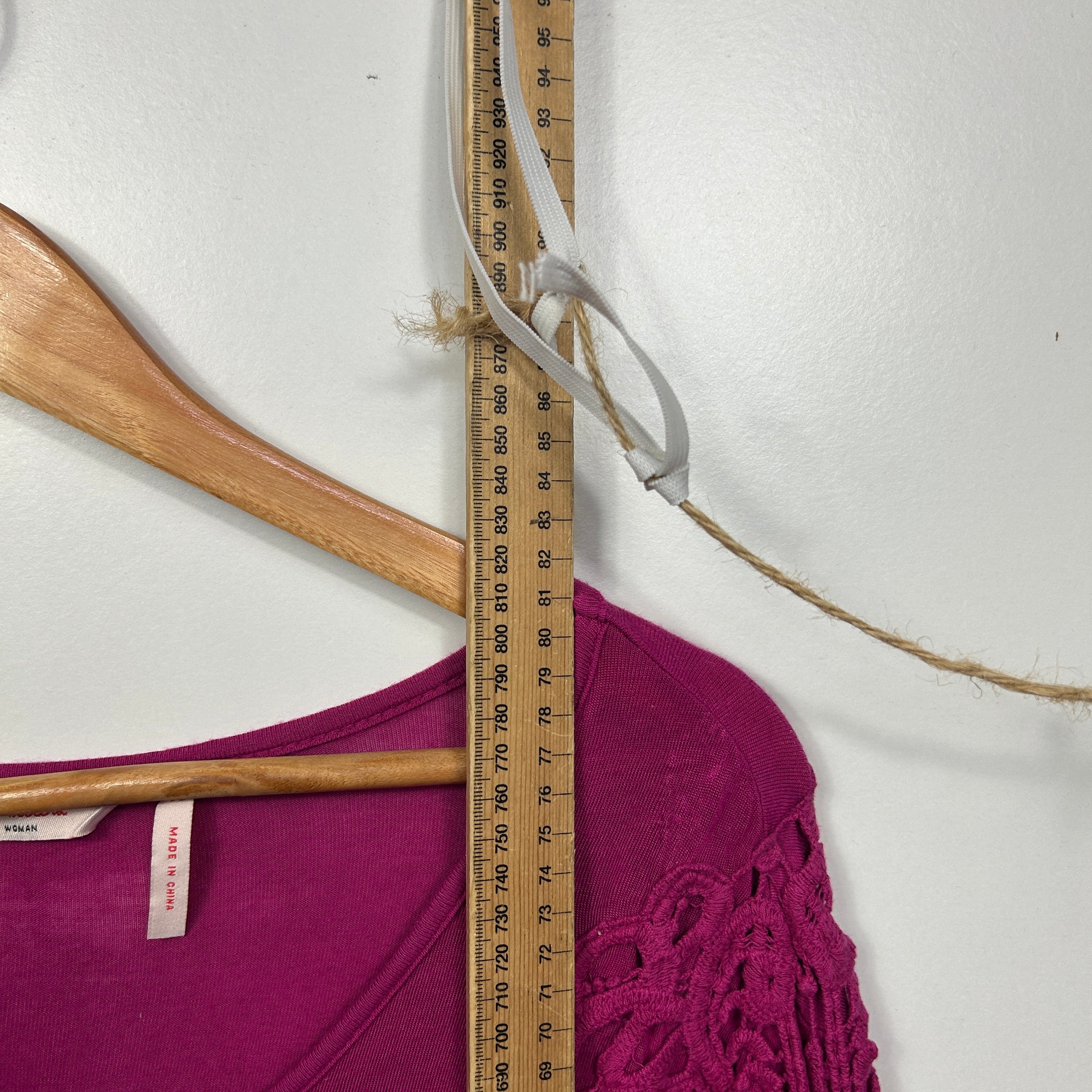 Millers Magenta Lace Detail Tunic Top - Size 16 - Image 6