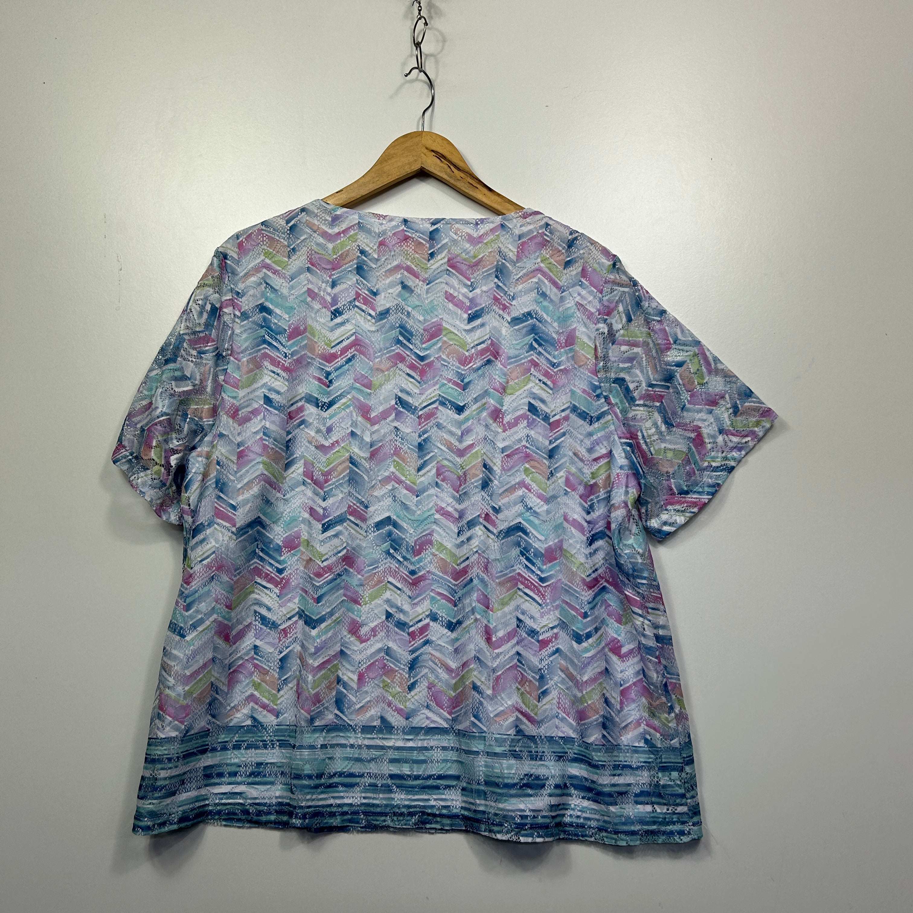 Millers Multicoloured Chevron Print Top - 20 - Image 2
