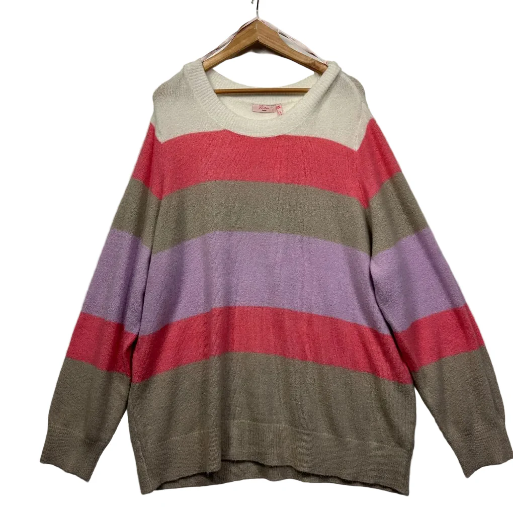Millers Multicoloured Stripe Jumper - Size 2XL