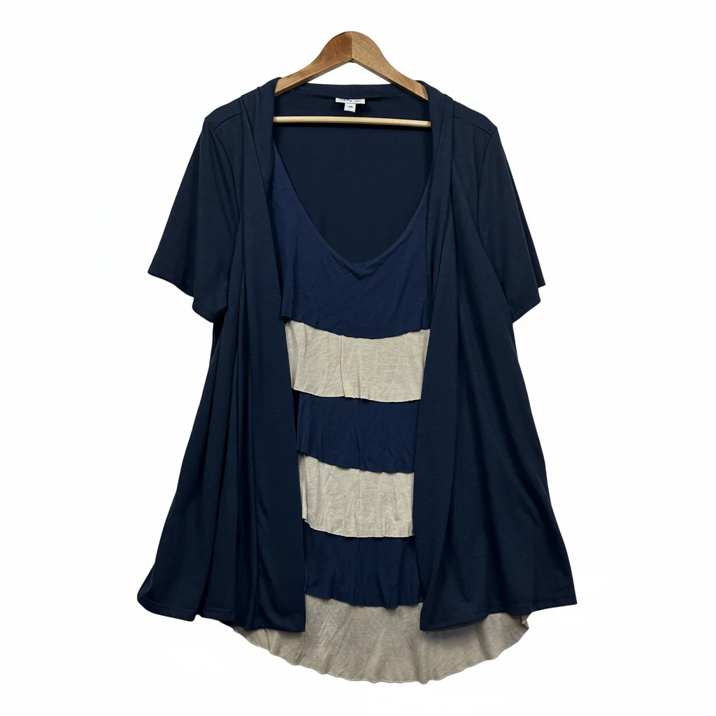 Millers Navy Blue Top - Size 22