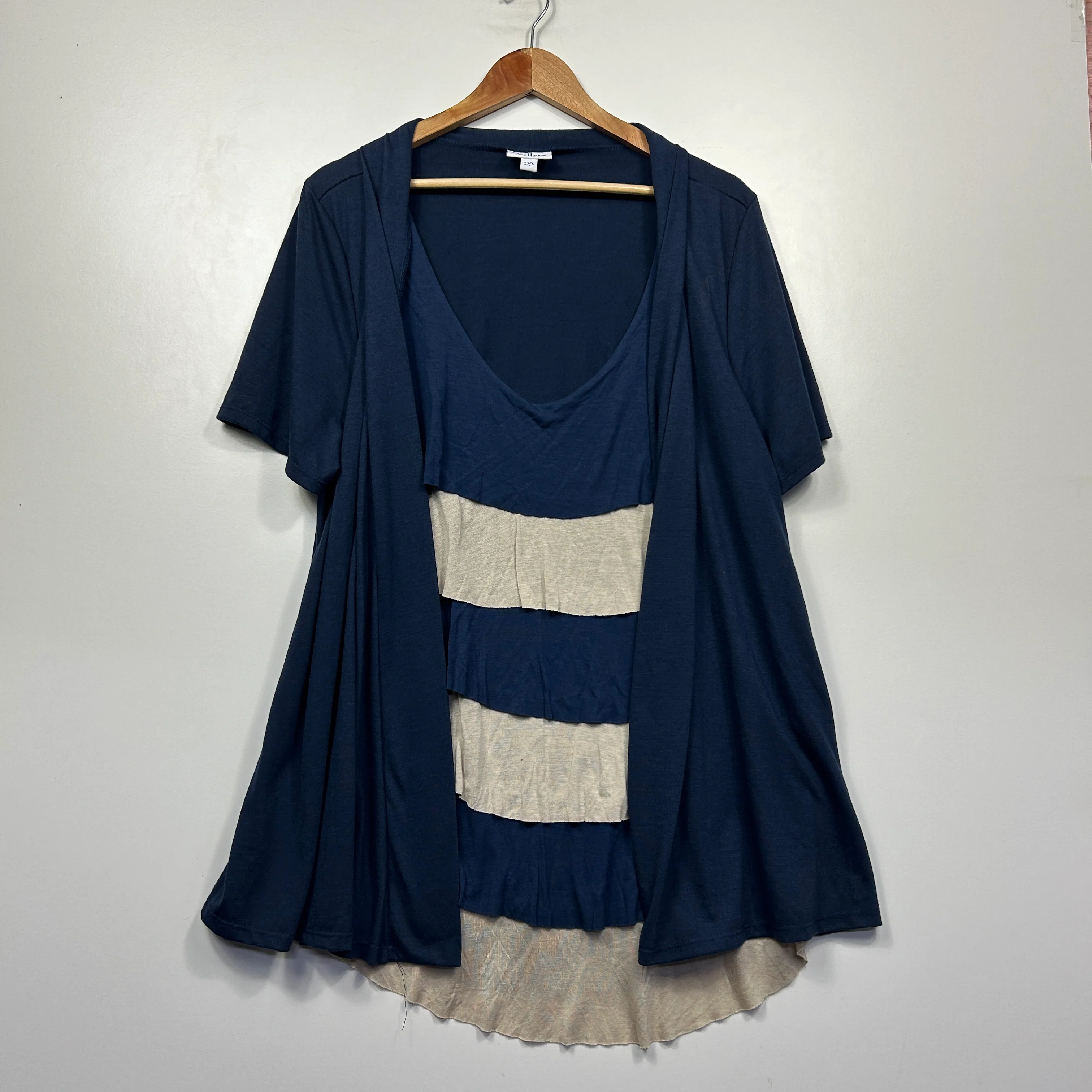 Millers Navy Blue Top - Size 22 - Image 2