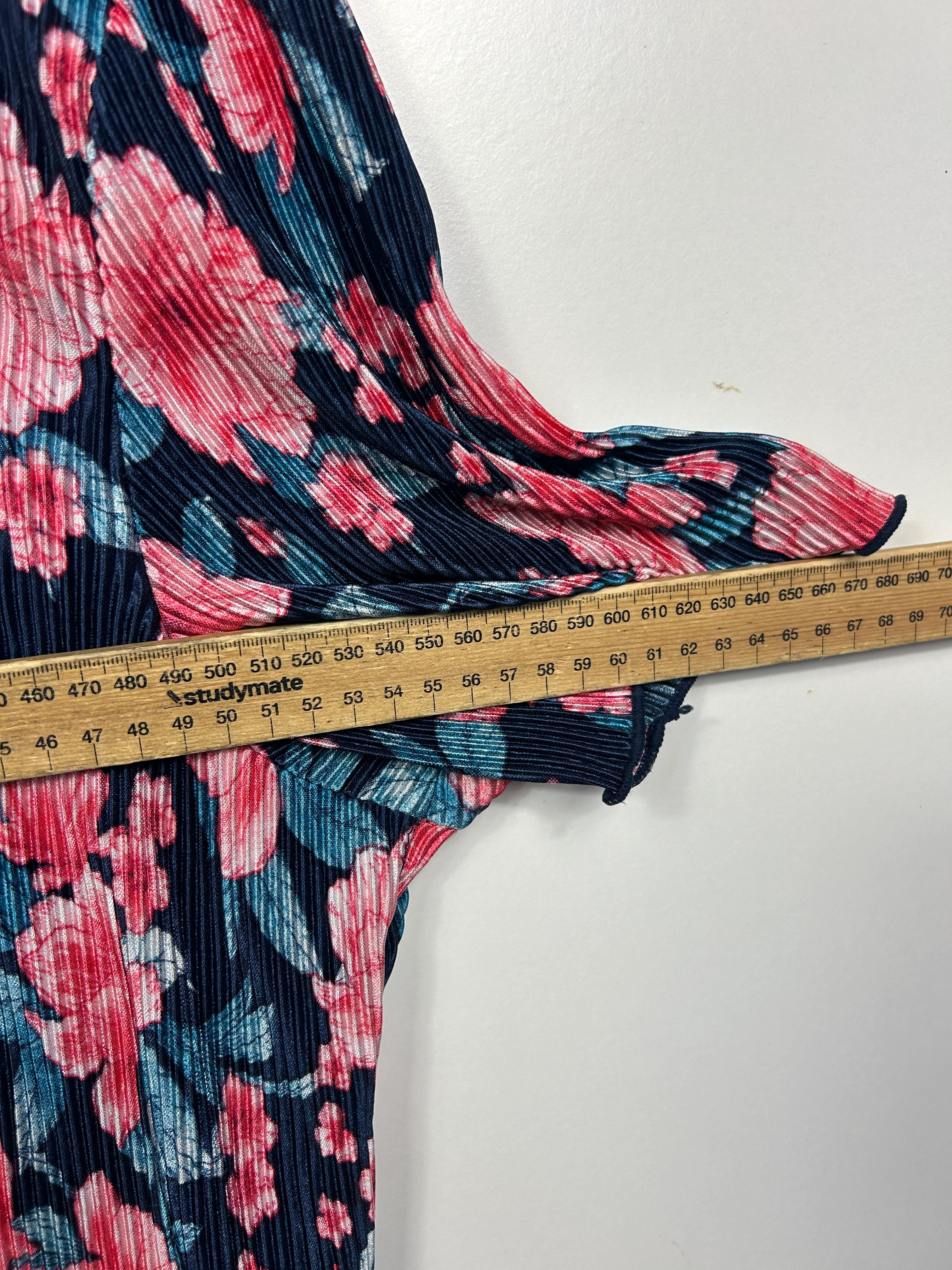 Millers Navy Floral Print Top - Size 18 - Image 6