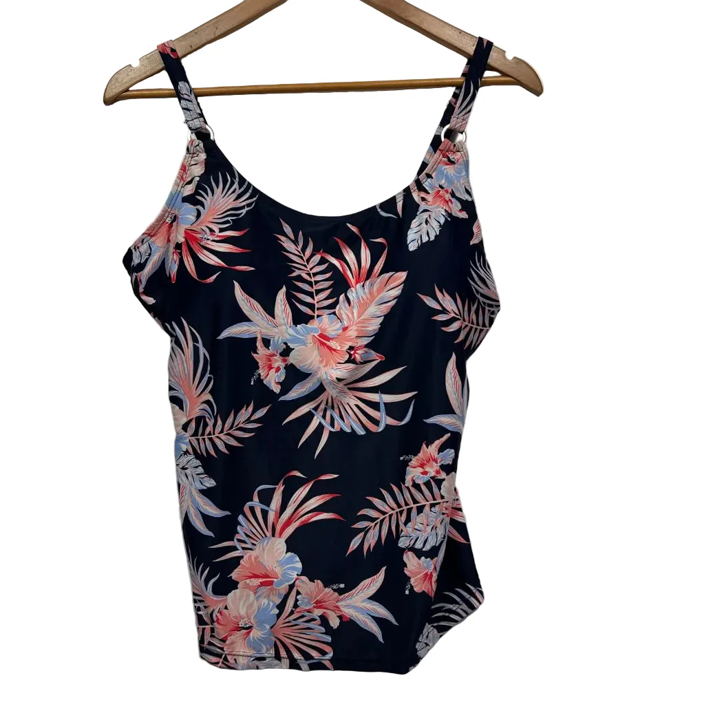 Millers Navy Floral Tankini - Size 16