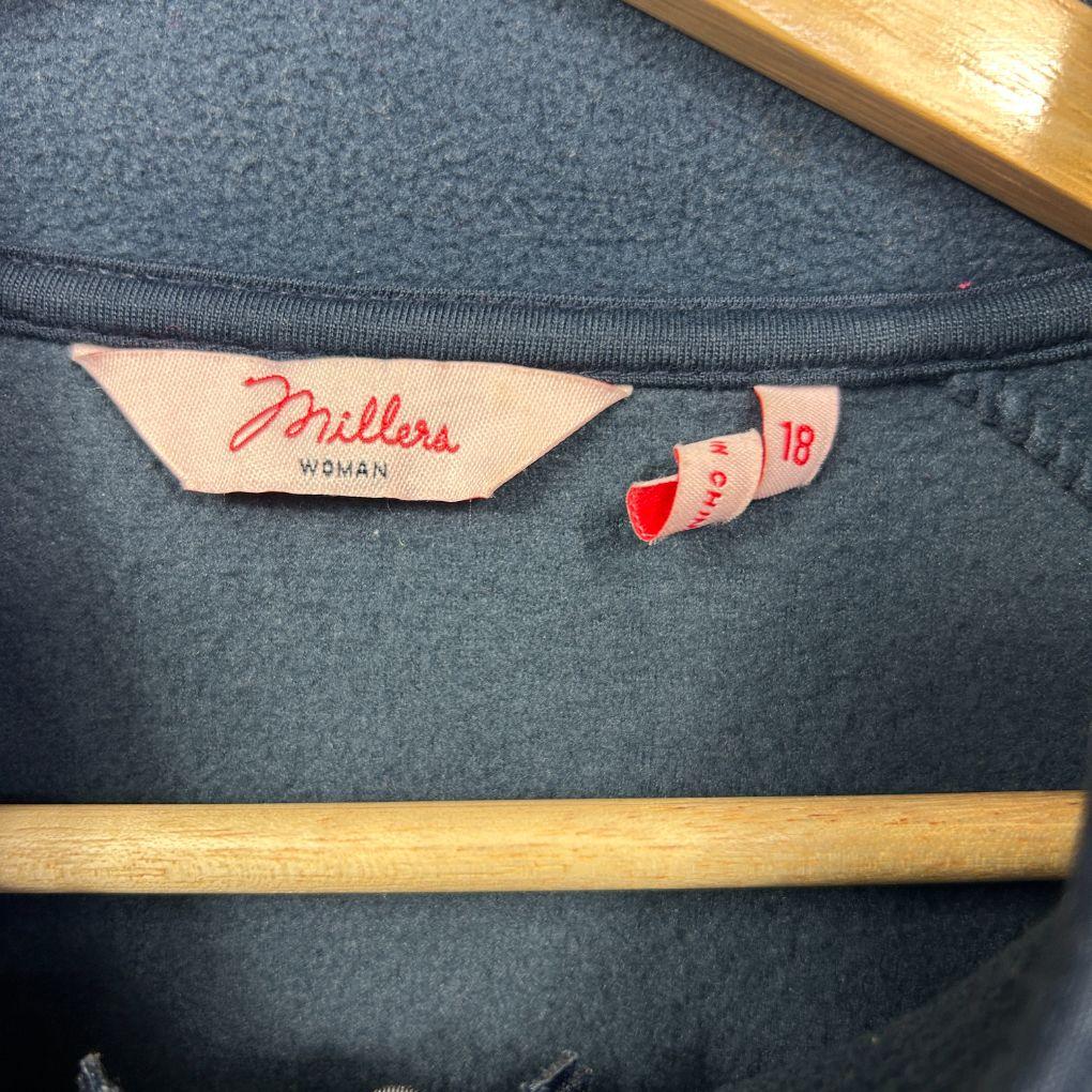 Millers Navy Full Zip Jumper - Size 18 - Image 2