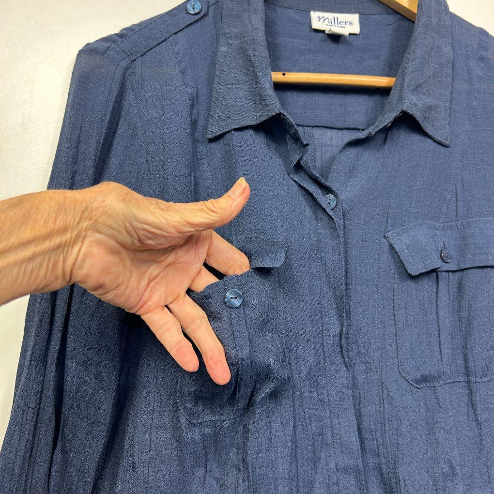 Millers Navy Shirt - Size 18 - Image 8