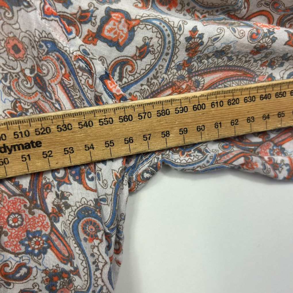 Millers Paisley Button Up Cotton Shirt - Size 16 - Image 6