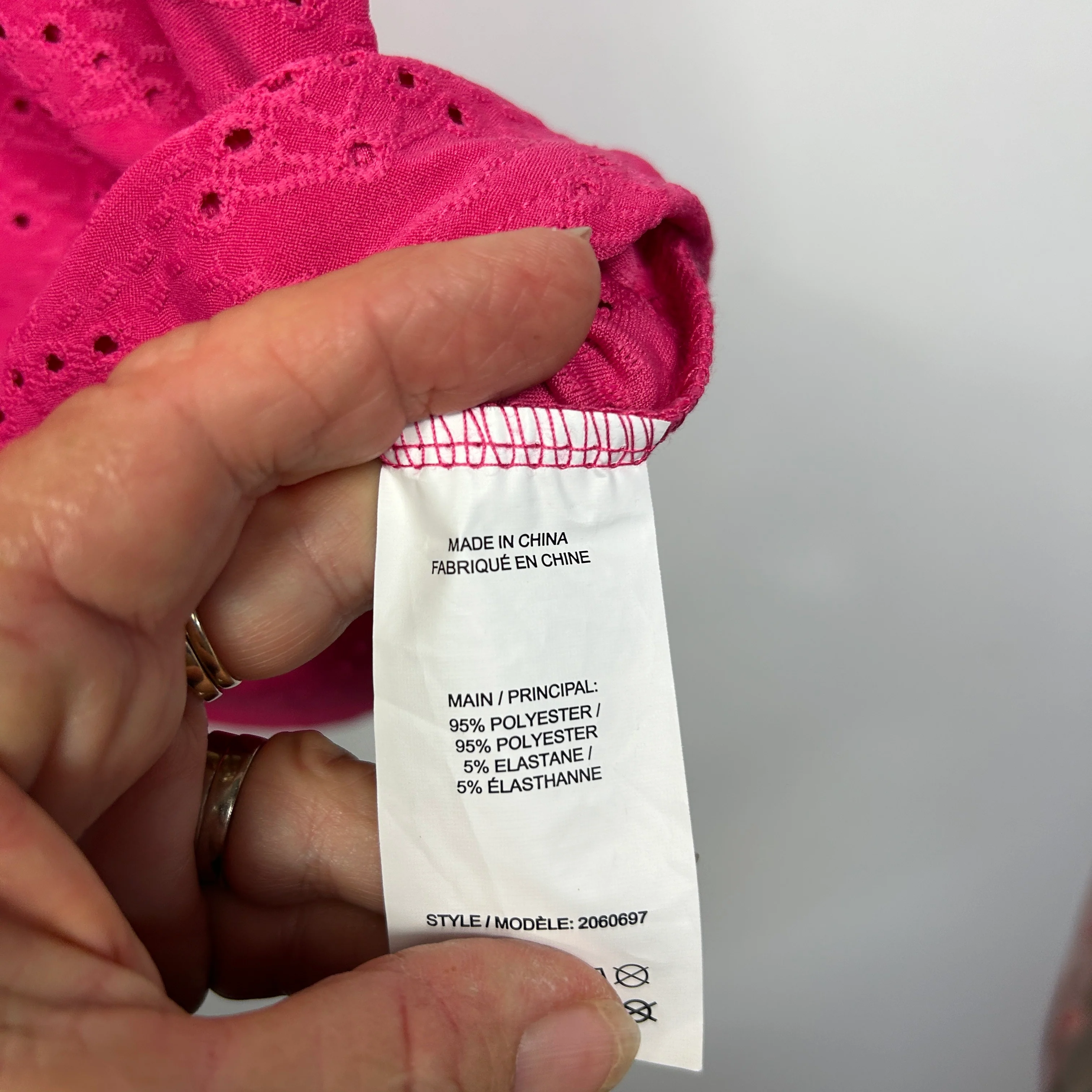 Millers Pink Broderie Anglaise Top - Size 22 - Image 3