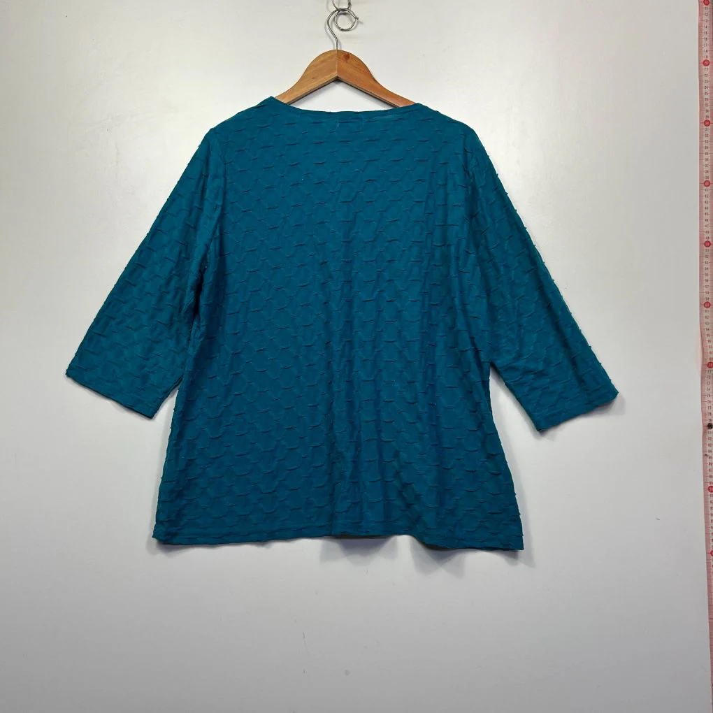 Millers Teal Textured Top Size 22 - Image 3