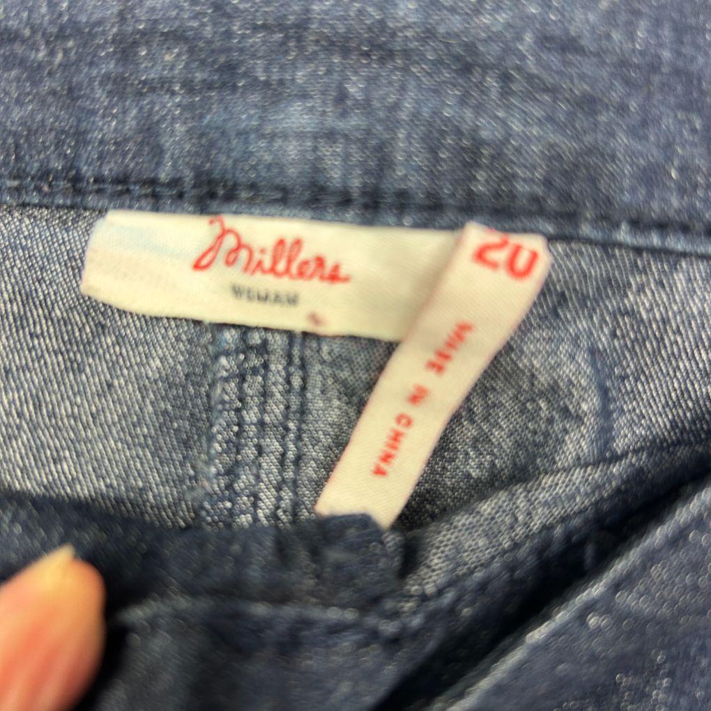 Millers Woman Navy Cropped Roll Hem Jeans - Size 20 - Image 2