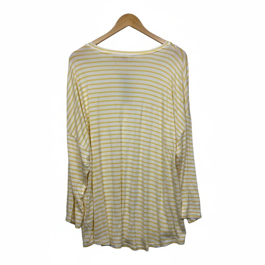 Millers Yellow Striped Top - Size 20 - Image 2