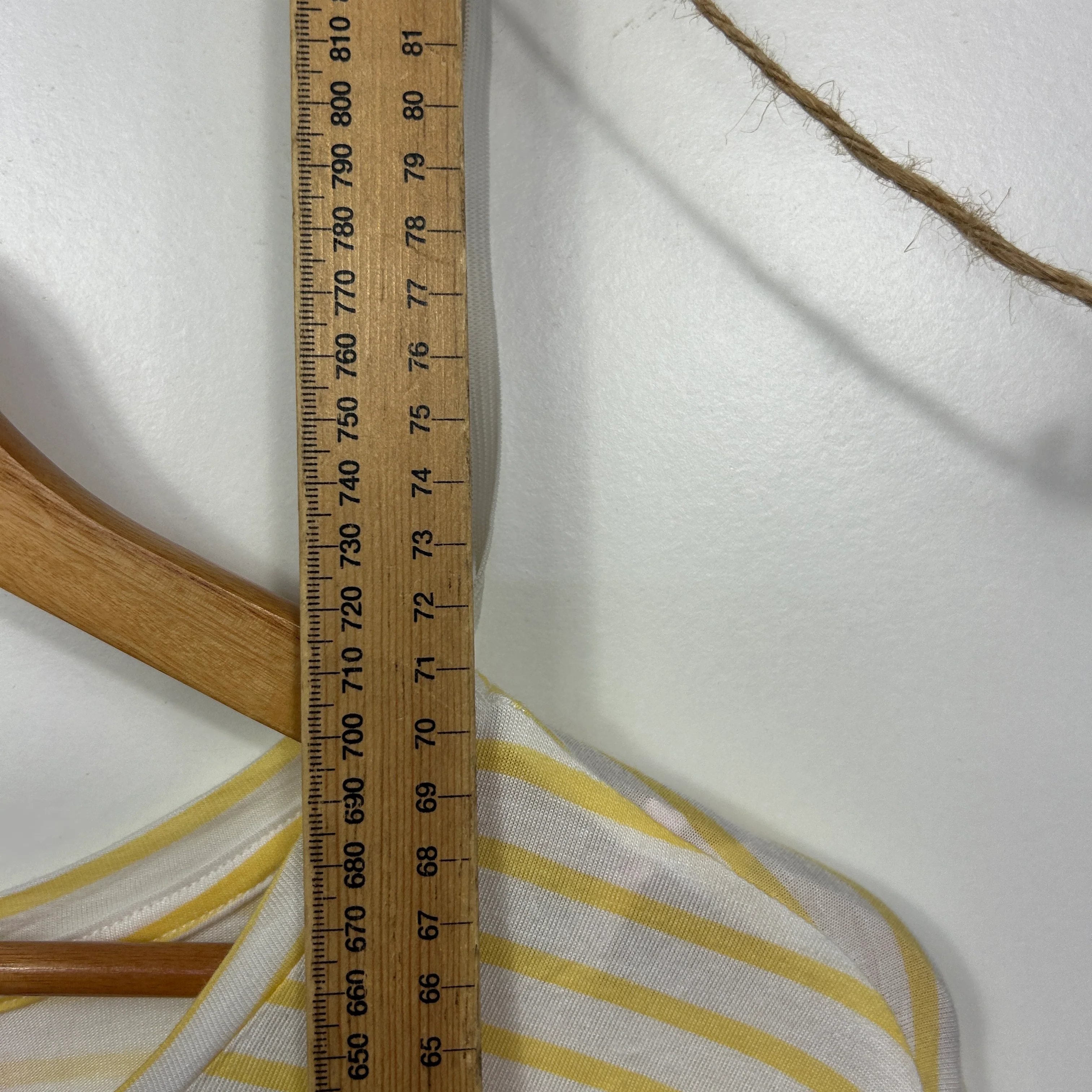 Millers Yellow White Striped Casual Top - Size 14 - Image 6