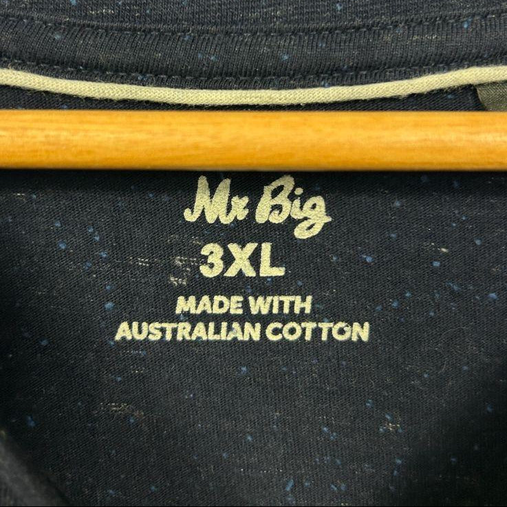 Mr Big Navy Cotton T-Shirt - Size 3XL - Image 2