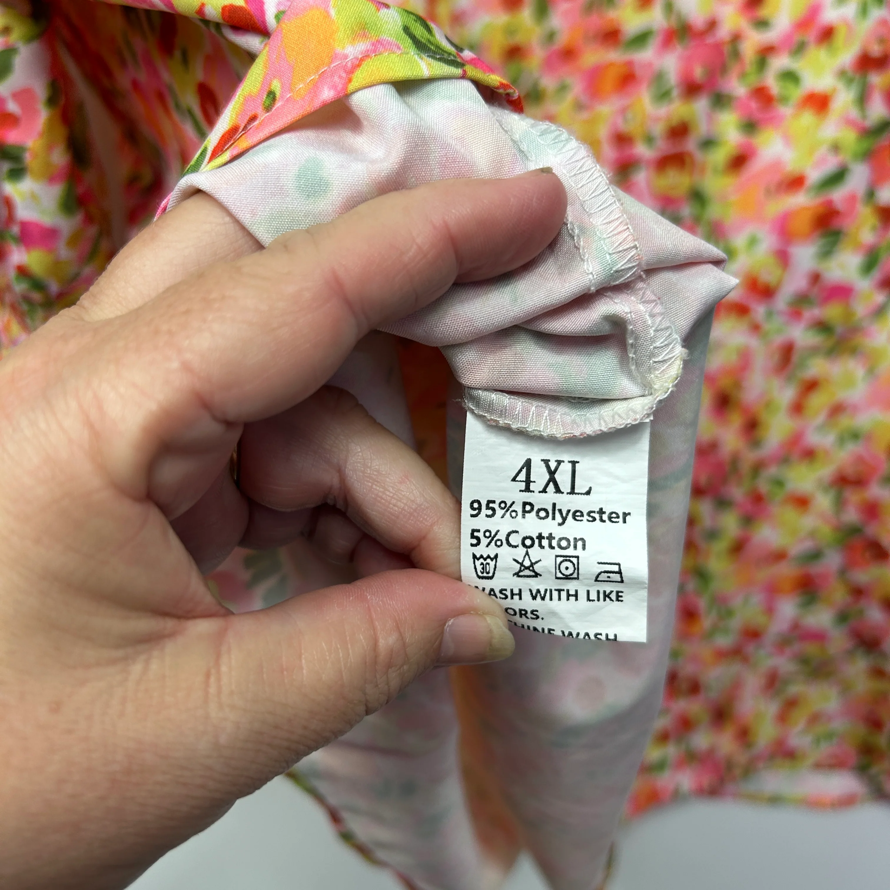 Multicoloured Floral Top - Size 4XL - Image 4