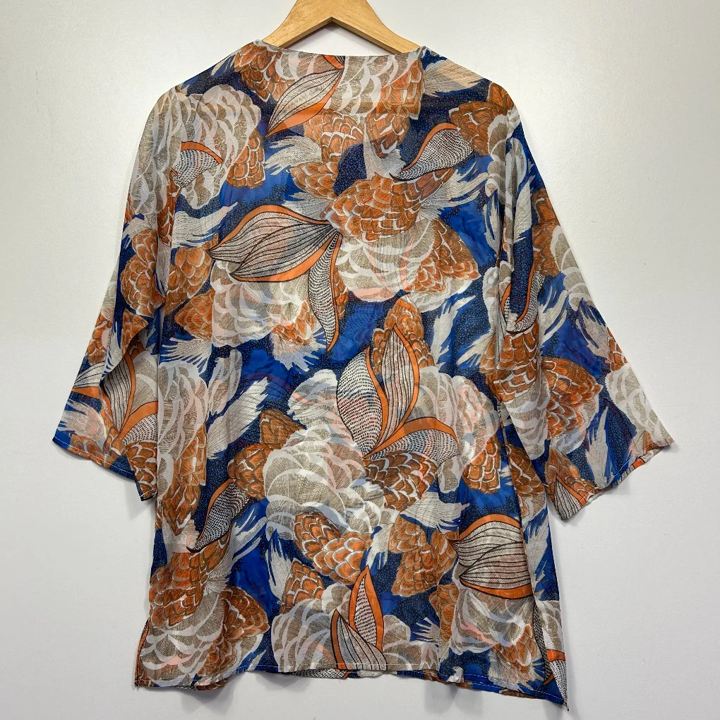 Multicoloured Floral Top - Size 18 - Image 4