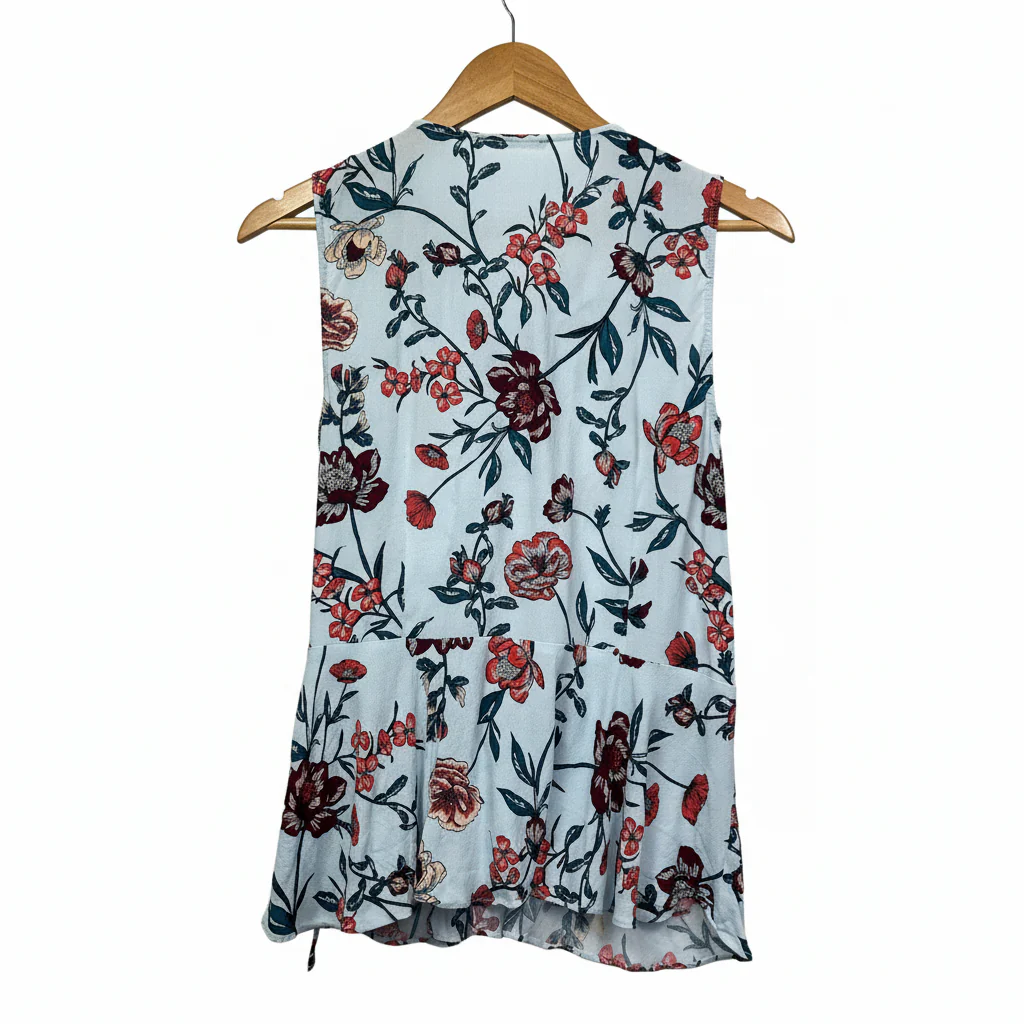 Tokito Multicoloured Floral Sleeveless Wrap Top - 14 - Image 2