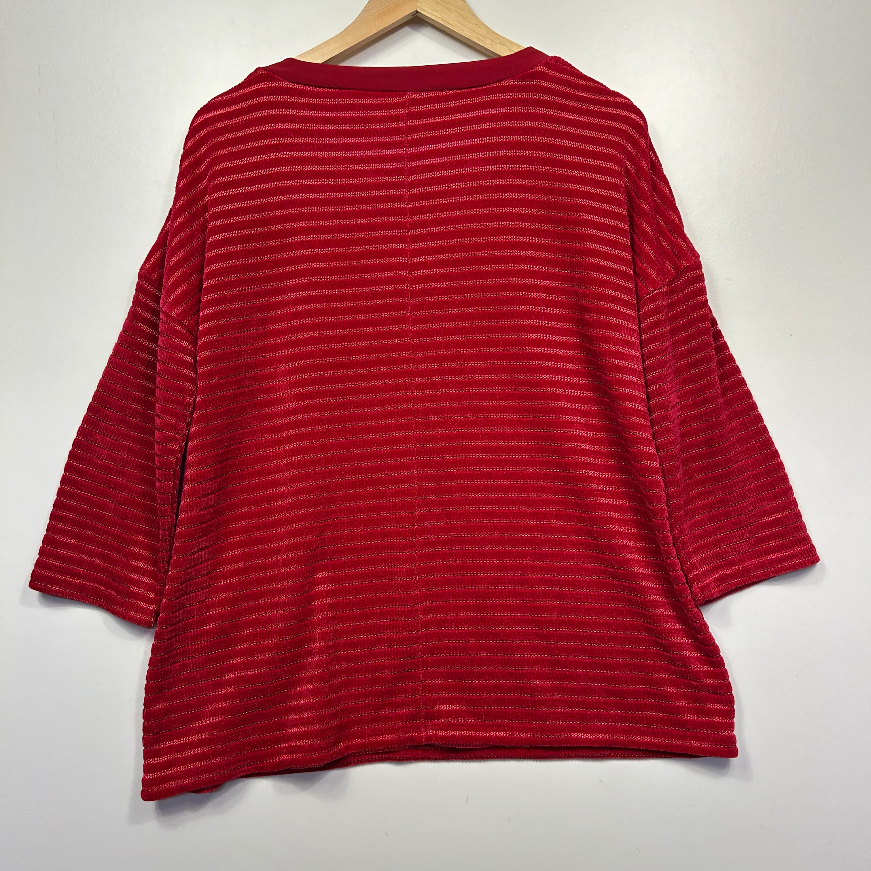 Noni B Red Striped Top - Size L - Image 2