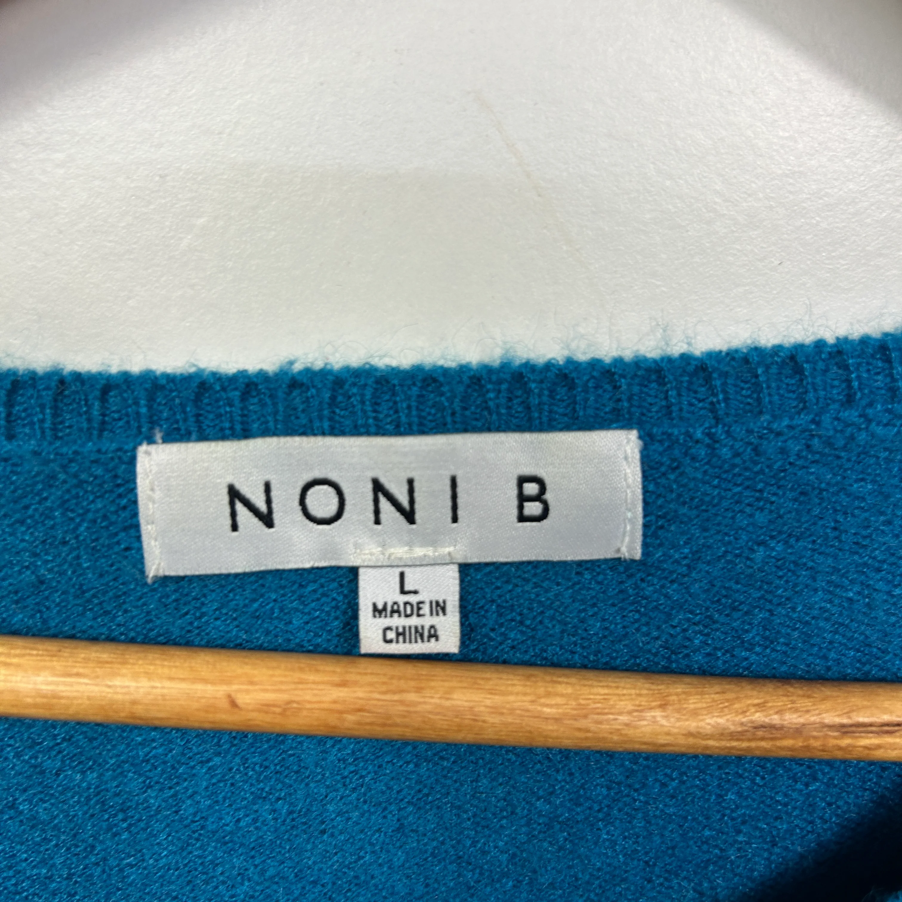 Noni B Blue Long Sleeve Knit Jumper - Size L - Image 3