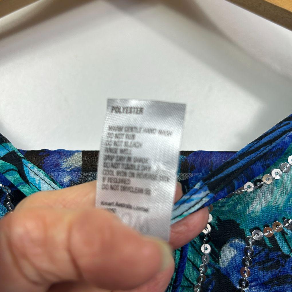 now Blue Teal Kaftan - One Size - Image 3