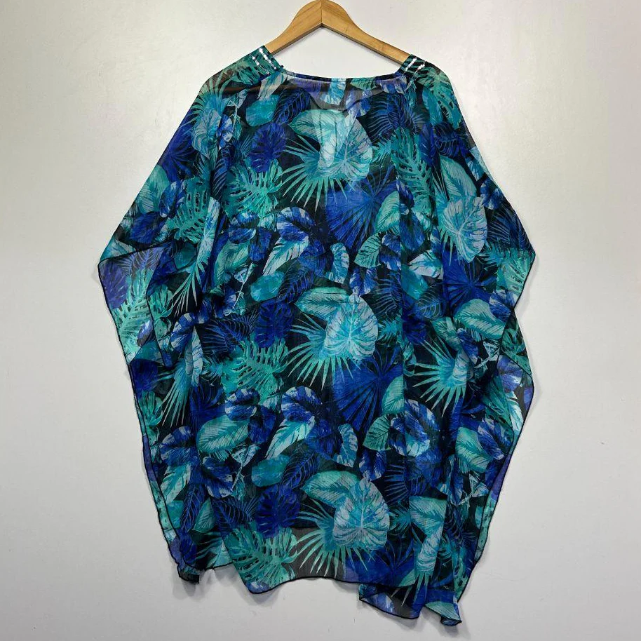 now Blue Teal Kaftan - One Size - Image 4