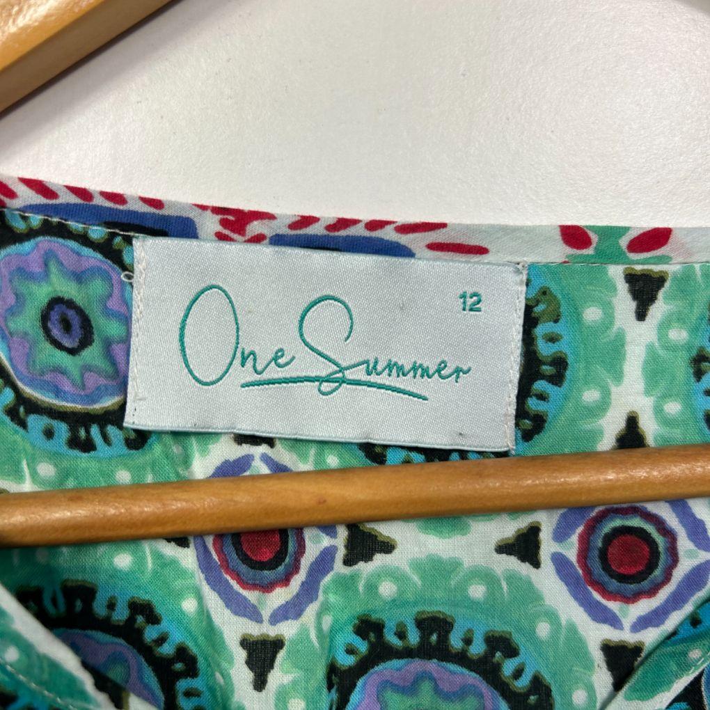 One Summer Multicolour Print Top - Size 12 - Image 3