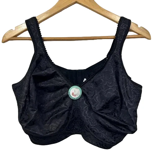 Playtex 18 Hour Black Wirefree Bra - Size 20/E