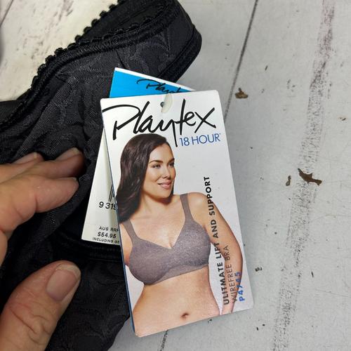 Playtex 18 Hour Black Wirefree Bra - Size 20/E - Image 6