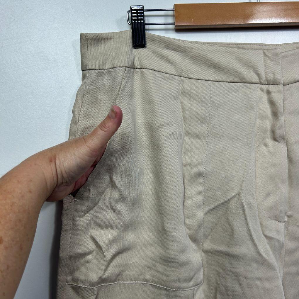 Preview Beige Wide-Leg Pants - Size 18 - Image 3