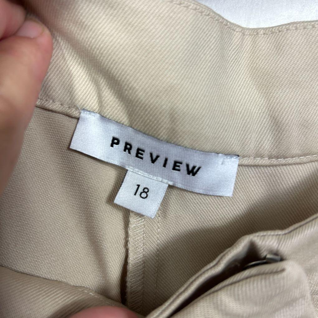 Preview Beige Wide-Leg Pants - Size 18 - Image 4
