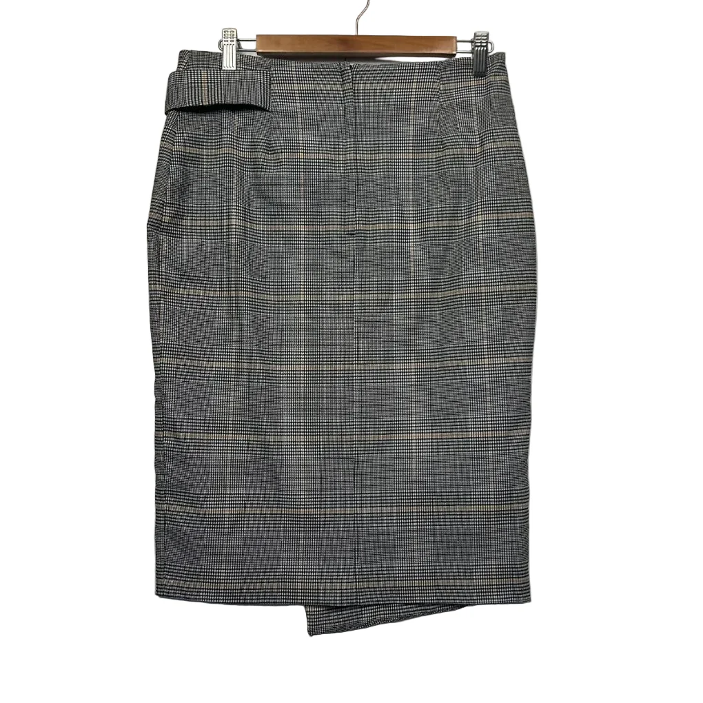 Preview Black Houndstooth Skirt - Size 12 - Image 2