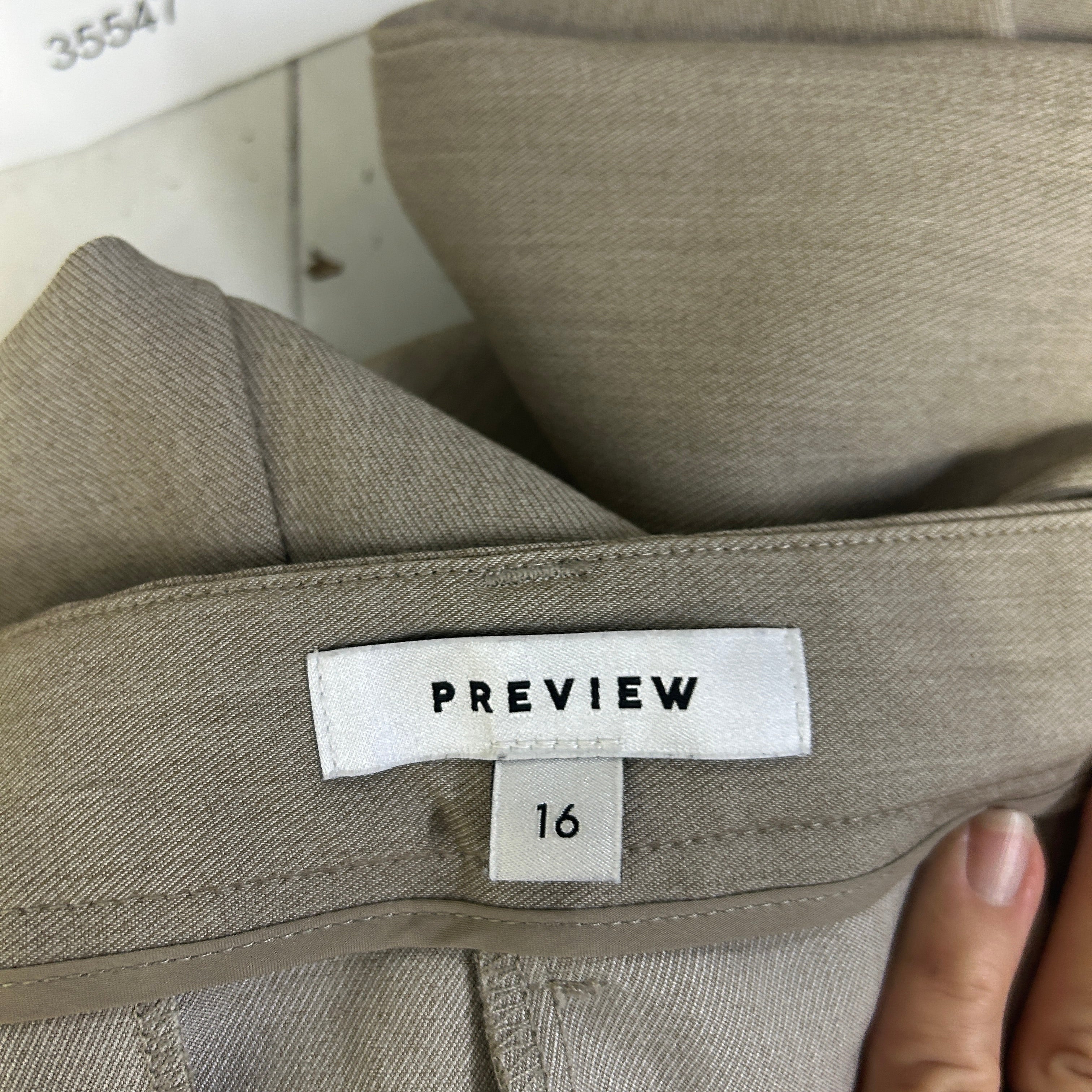 Preview Taupe Pants - Size 16 - Image 3