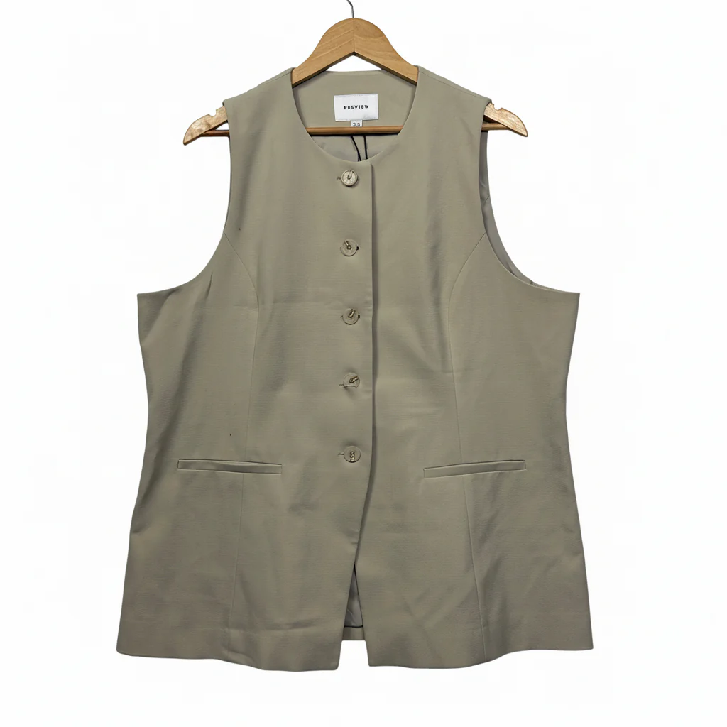 Preview Taupe Vest Top - Size 20