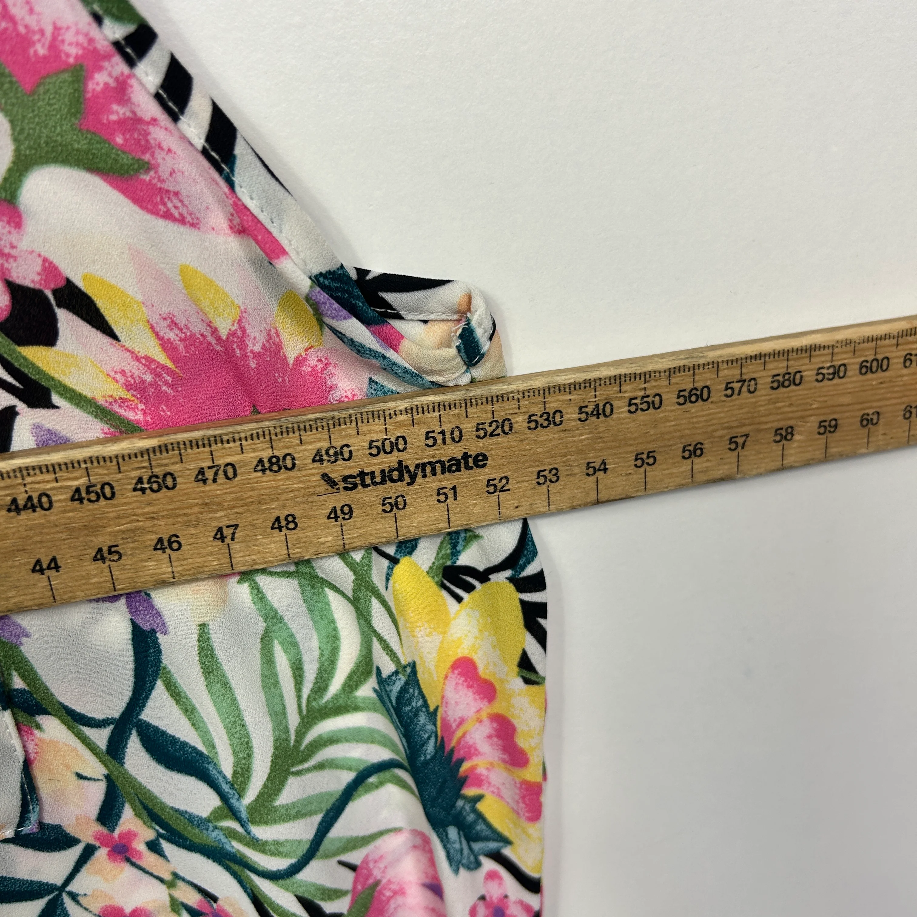 Primark Multicoloured Tropical Floral Shirt - Size 14 - Image 6