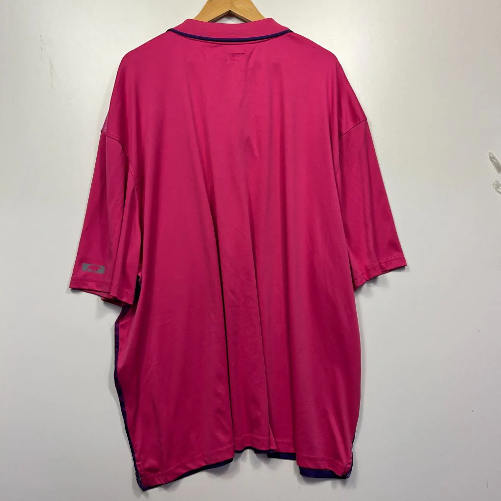 DBK Quik-Dry Pink Mens Polo Shirt - Size 9XL - Image 2