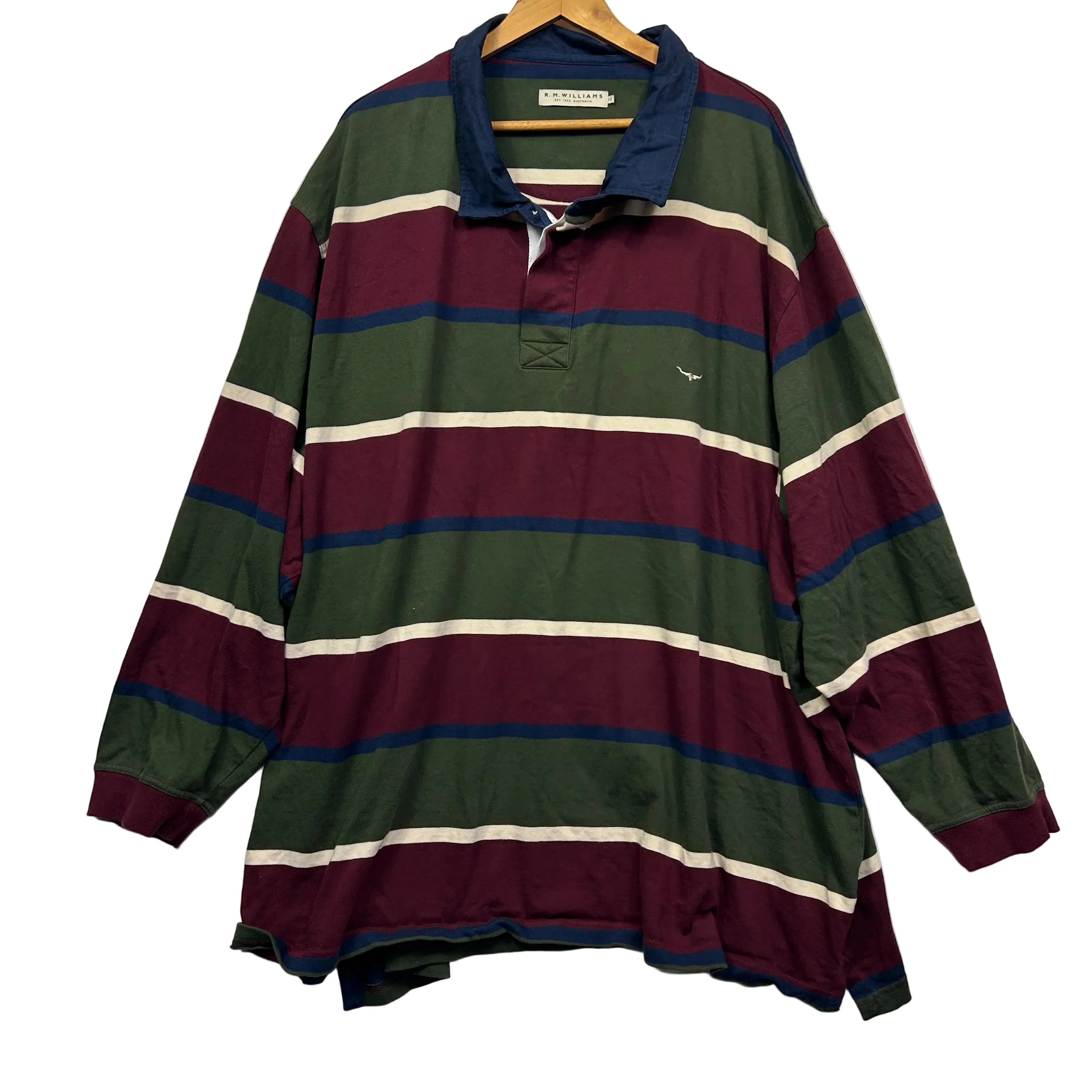 R.M. Williams Striped Rugby Jersey Mens - Size 5XB