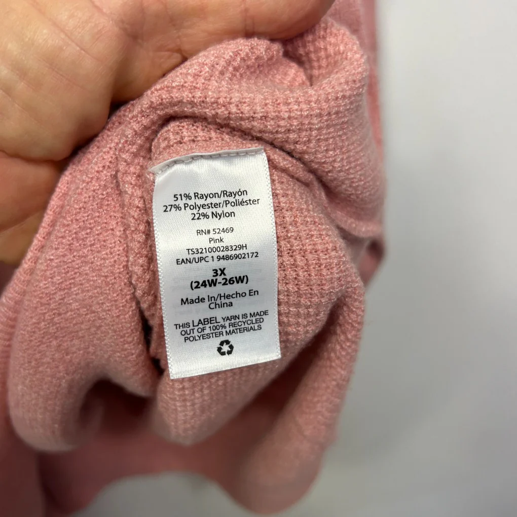 Terra & Sky Dusty Rose Jumper - Size XL (Fault) - Image 4