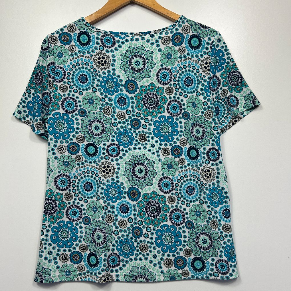 Regatta Teal Geometric Print Top - Size L - Image 2