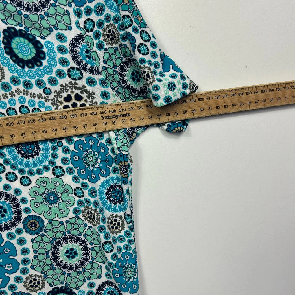 Regatta Teal Geometric Print Top - Size L - Image 5