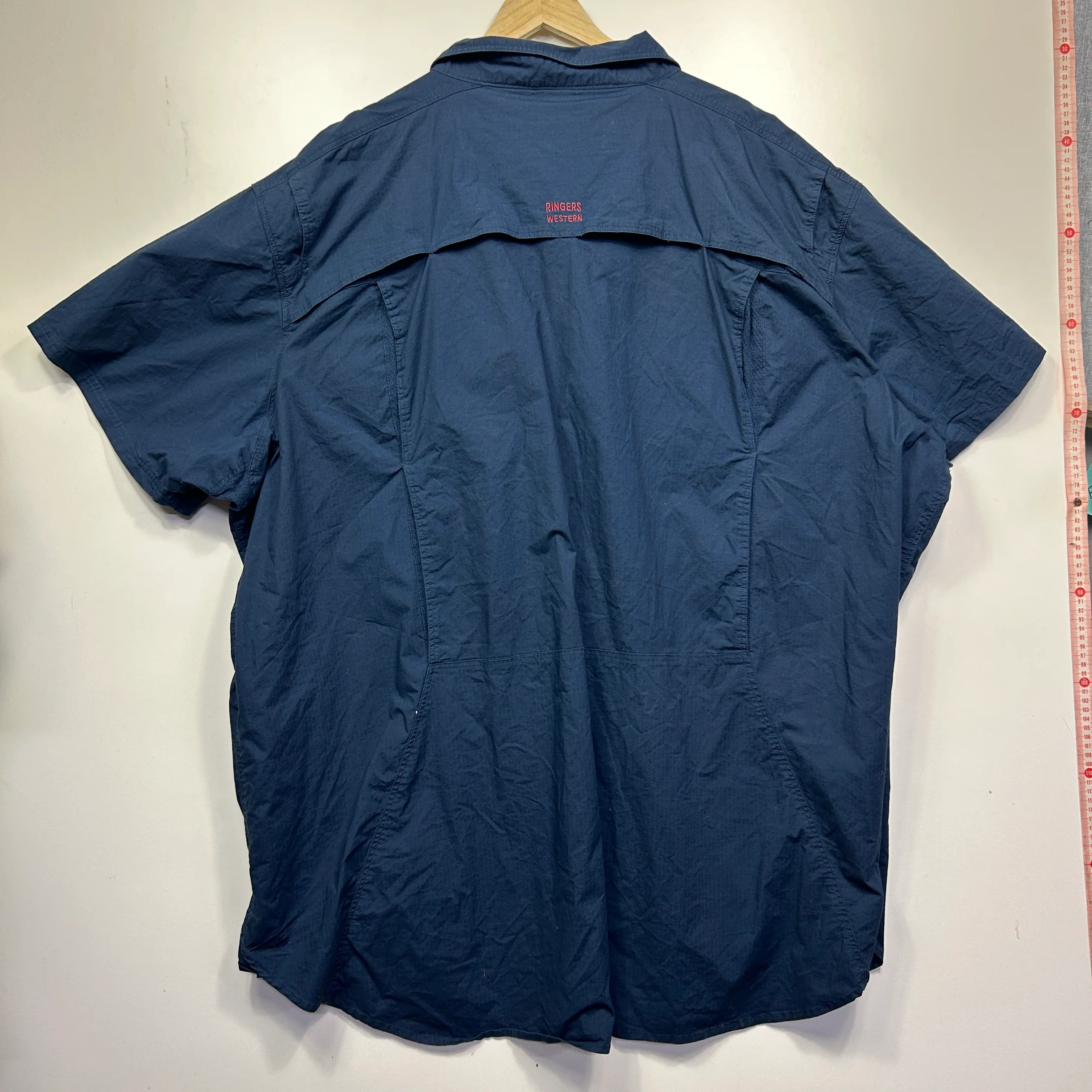 Ringers Western Navy Short Sleeve Shirt - Size 9XL - Image 2