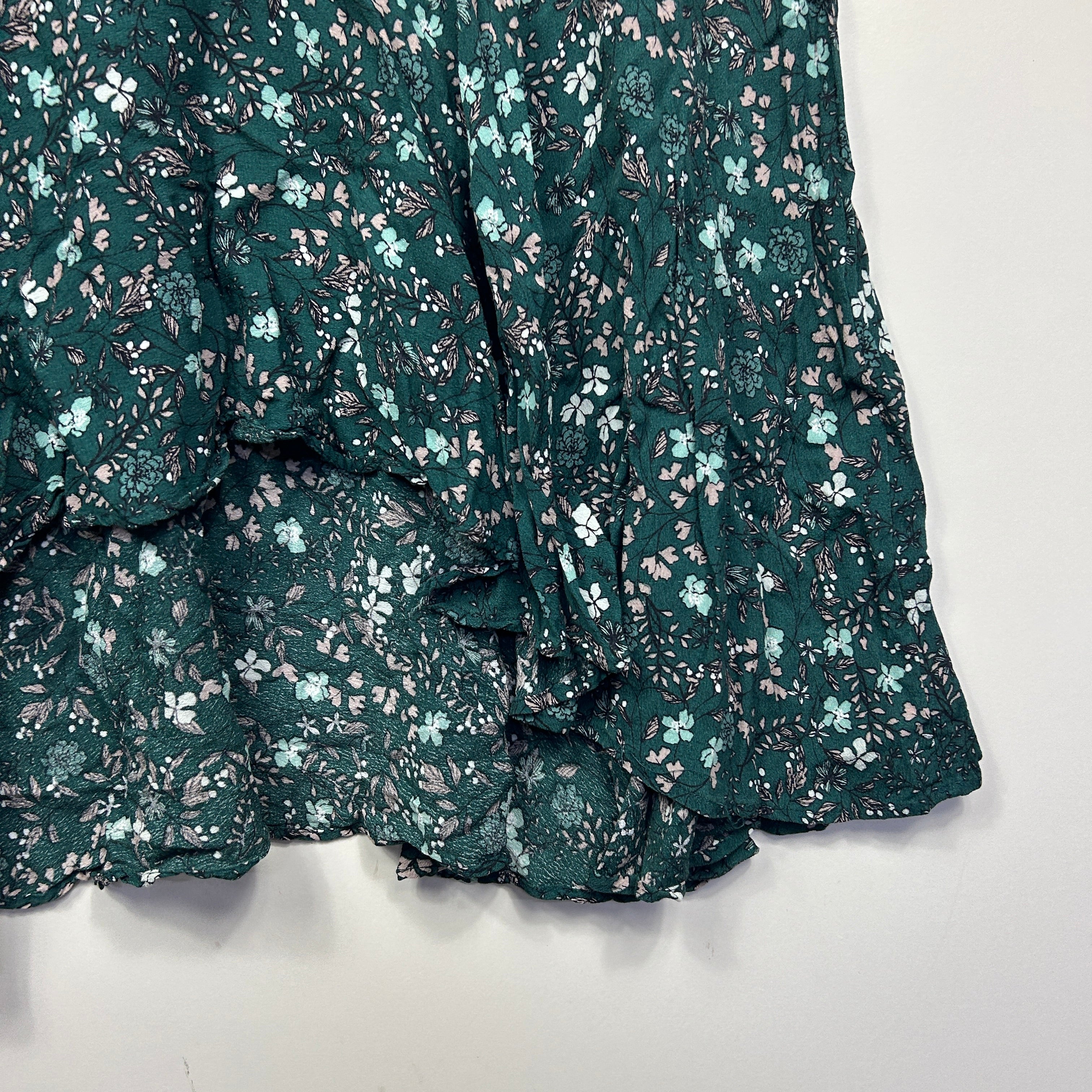 Rivers Green Floral Midi Boho Skirt - Size 16 - Image 2