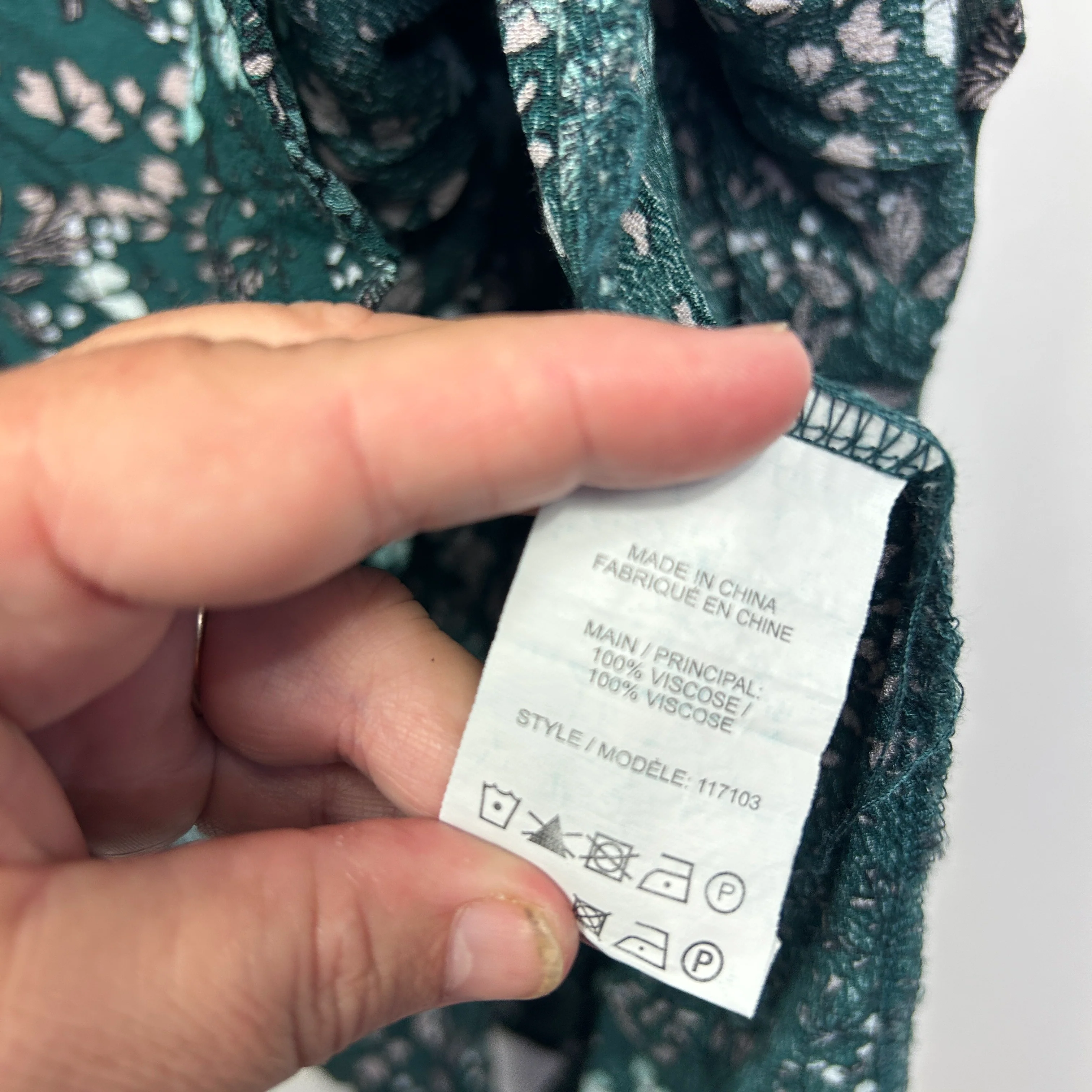 Rivers Green Floral Midi Boho Skirt - Size 16 - Image 6