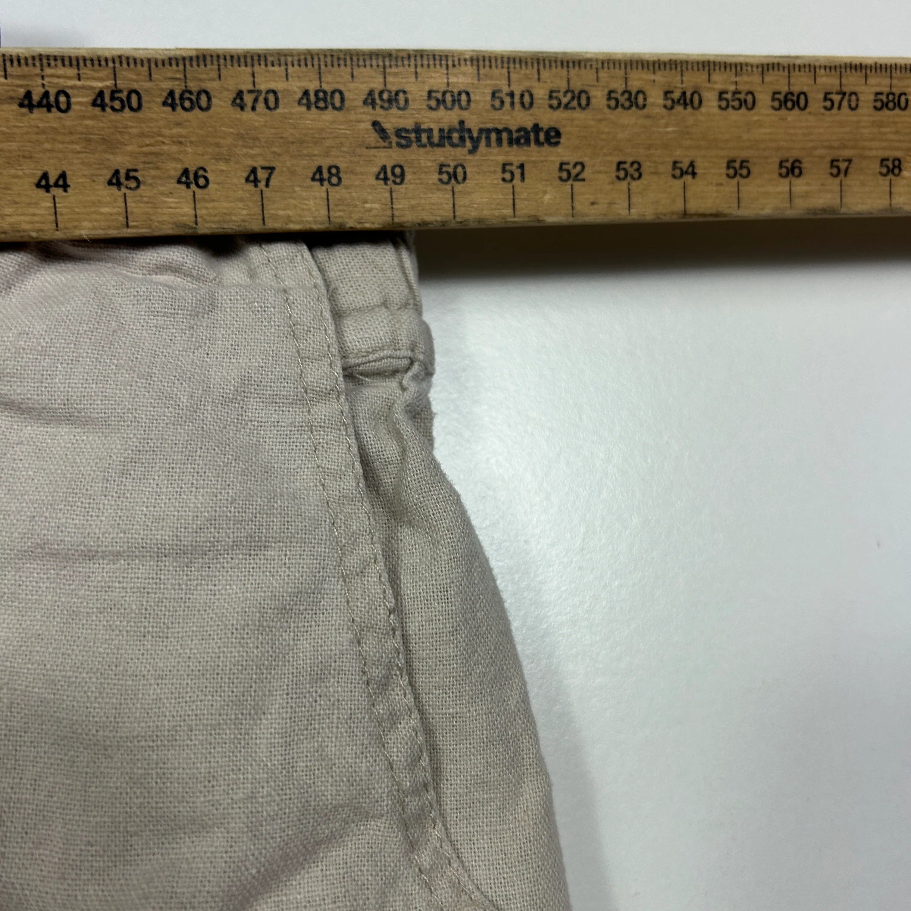 Rockmans Beige Linen Shorts - Size 20 - Image 4