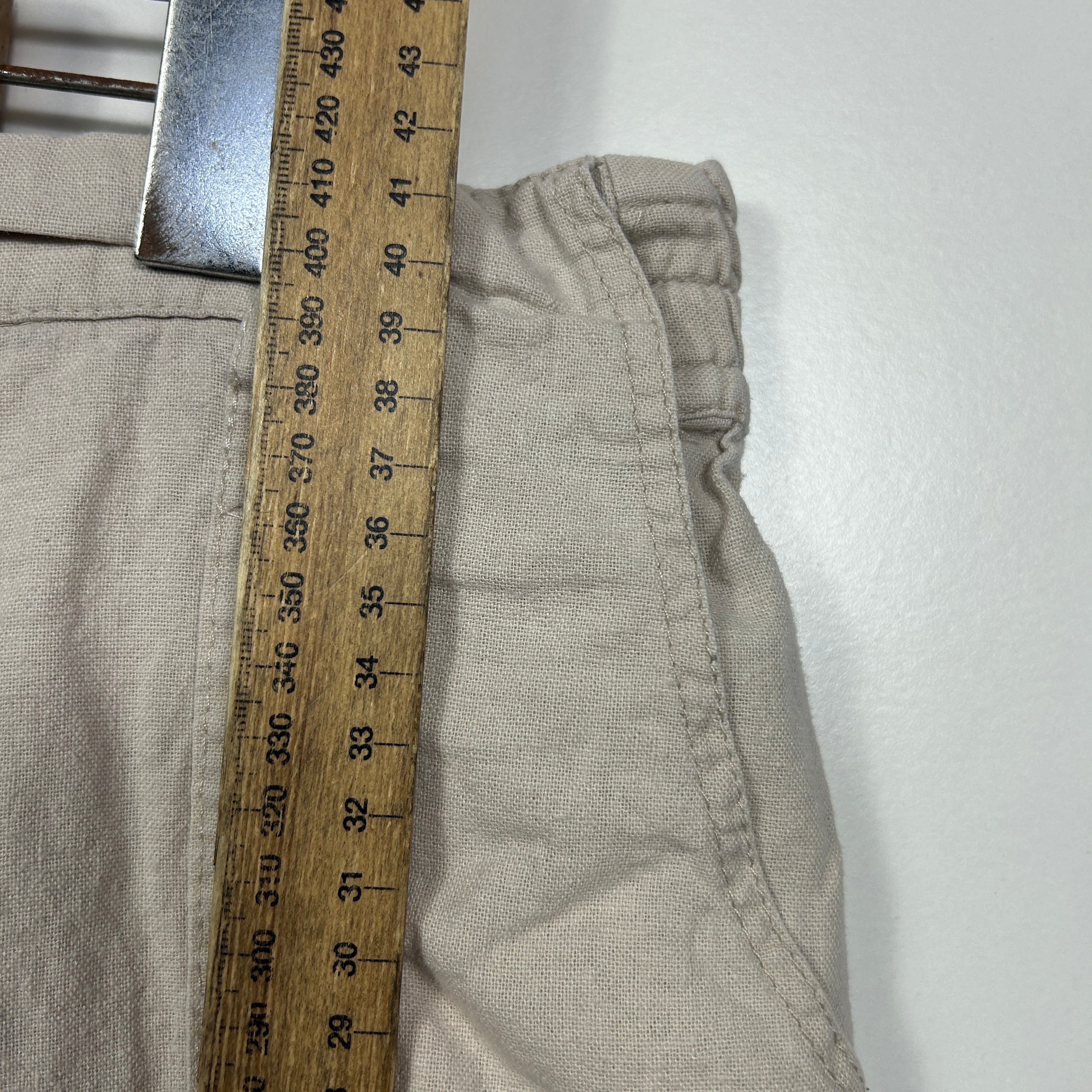 Rockmans Beige Linen Shorts - Size 20 - Image 5