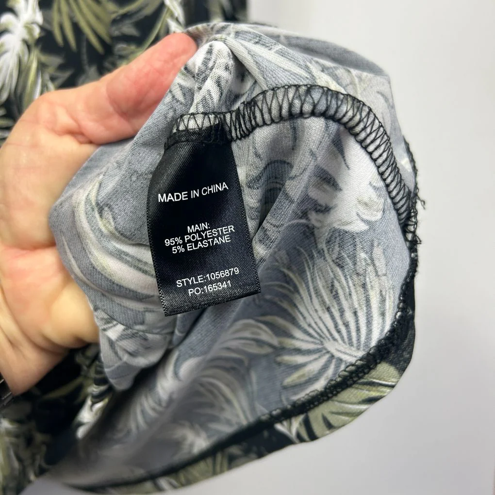 Rockmans Black Tropical Print Top - Size L - Image 3