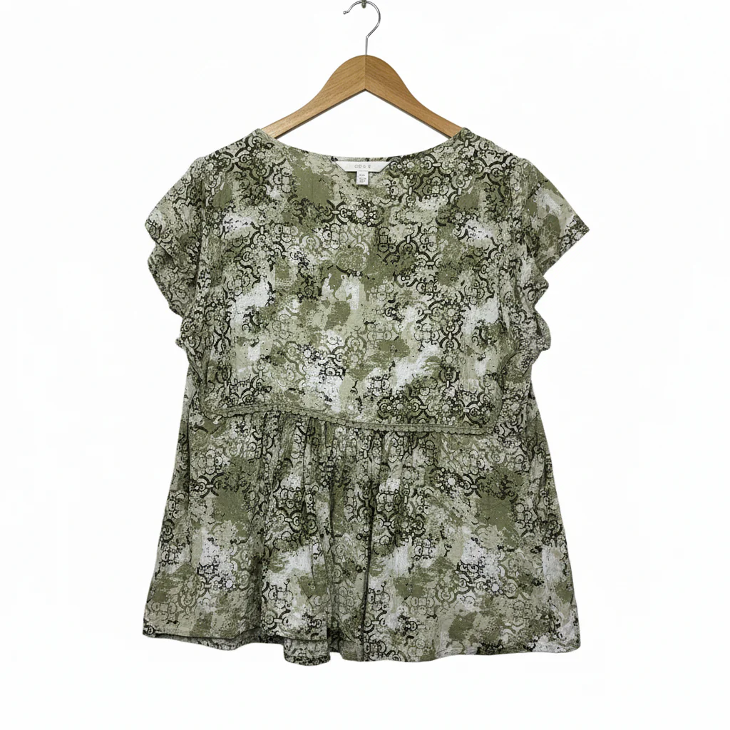 Rockmans Green Smock Top - Size 16 - Image 2