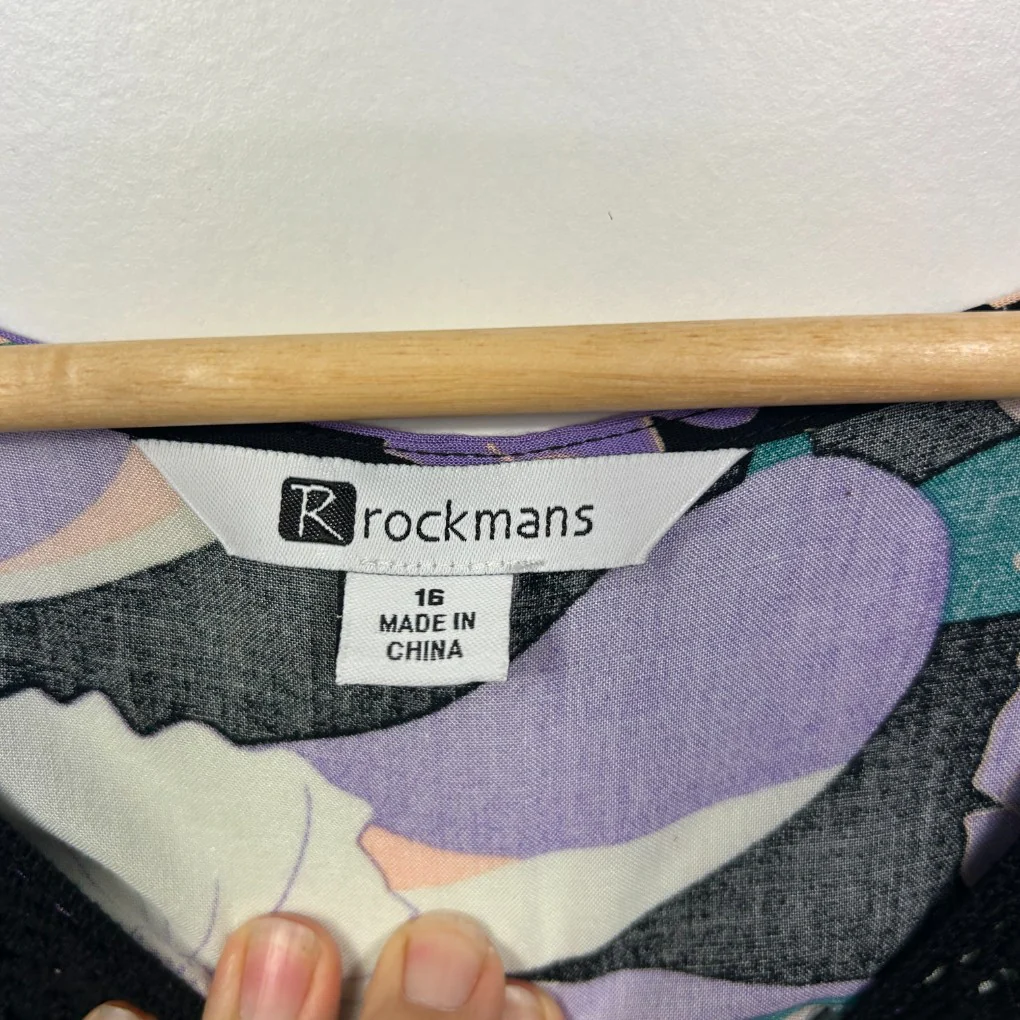 Rockmans Multicoloured Dress - Size 16 - Image 3