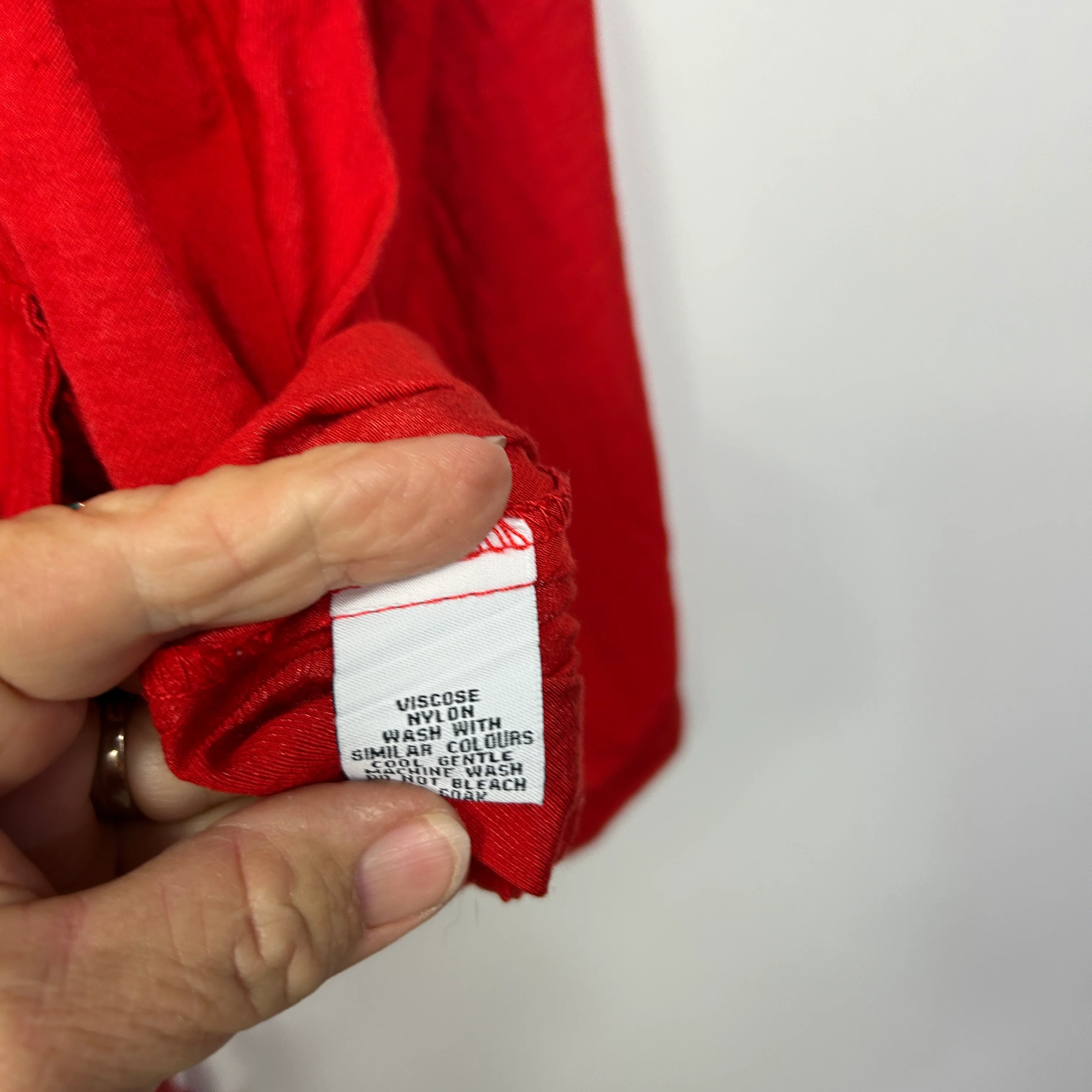 Rockmans Red Lightweight Jacket Top - Size 14 - Image 5