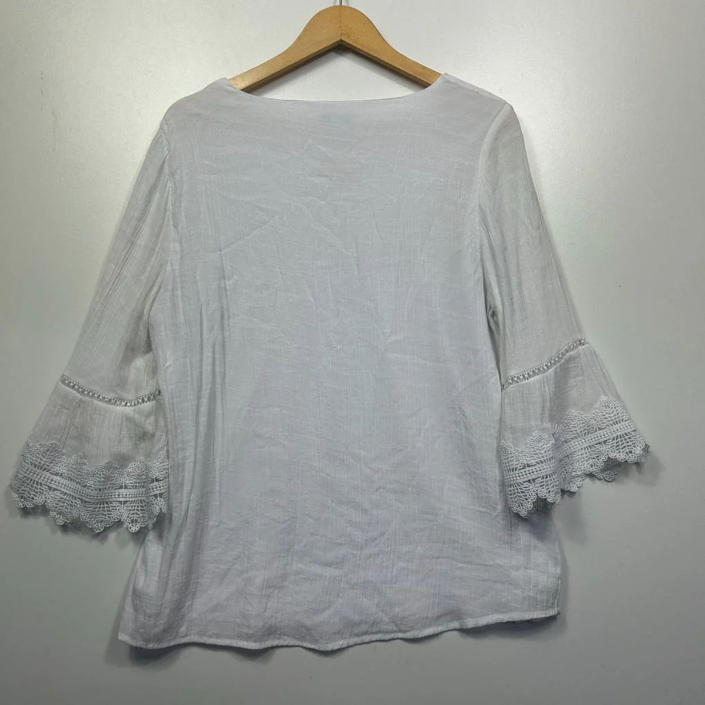 Rockmans White Top - Size 18 - Image 2