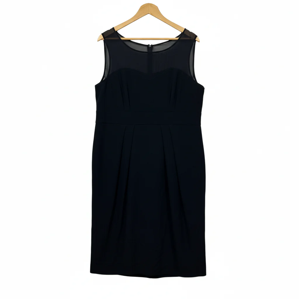 RSVP Perri Cutten Black Sleeveless Pencil Dress - Size 18