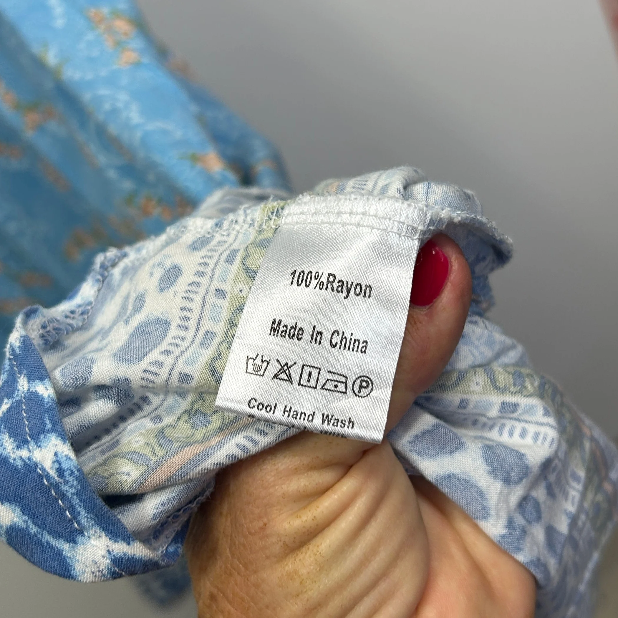 Sally Bright Blue Floral Maxi Dress - Size 14 - Image 4