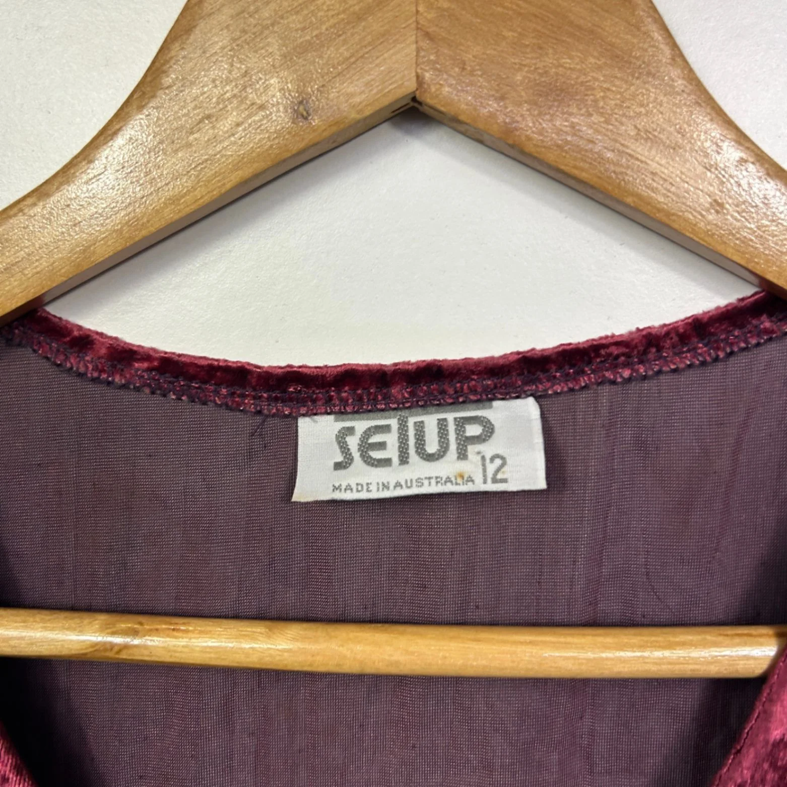 Vintage Velvet Vest Top Size 12 - Image 3